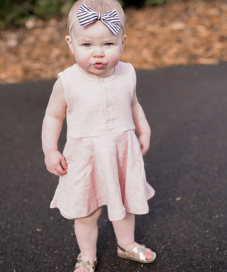 Little Bipsy Ribbed Twirl Dress - Blush, Little Bipsy Collection, cf-size-12-18-months, cf-size-2t-3t, cf-type-dress, cf-vendor-little-bipsy-collection, CM22, Dress, JAN23, Little Bipsy, Litt