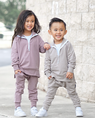 Little Bipsy Zip Pullover - Dusty Plum, Little Bipsy Collection, cf-size-0-3-months, cf-size-12-18-months, cf-type-pullover, cf-vendor-little-bipsy-collection, CM22, Dusty Plum, JAN23, LBSS22