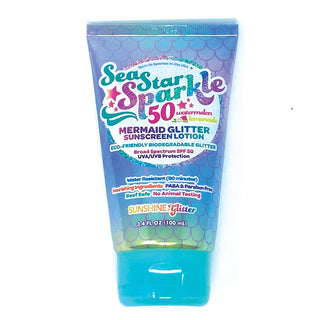 Sunshine & Glitter Sea Star Sparkle Mermaid Sunscreen - Watermelon Lemonade, Sunshine & Glitter, cf-type-sunscreen, cf-vendor-sunshine-&-glitter, glitter, Glitter Sunscreen, mermaid, mermaid 