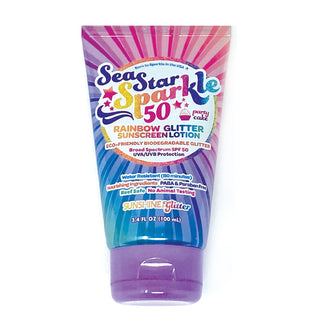 Sunshine & Glitter Sea Star Sparkle Sunscreen - Party Cake, Sunshine & Glitter, cf-type-sunscreen, cf-vendor-sunshine-&-glitter, glitter, glitter sunscreen, sunscreen, sunshine, sunshine & Gl