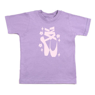 Sweet Wink Ballet Shoes S/S Lavender Tee, Sweet Wink, Ballerina, Ballet, cf-size-2t, cf-type-tee, cf-vendor-sweet-wink, dance, Dance Recital, dancer, Recital, Sweet Wink, Sweet Wink Ballet, S