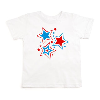 Sweet Wink Patriotic Star S/S White Tee, Sweet Wink, 4th of July, 4th of July Shirt, 4th of July Tee, cf-size-2t, cf-size-7-8y, cf-type-tee, cf-vendor-sweet-wink, Fourth of July, Fourth of Ju