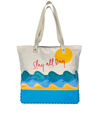 Printed Canvas Bogg Bag - Slay All Day, Bogg, Beach Bag, Bogg, Bogg Bag, Bogg Bagg, Bogg Bags, Bogg Canvas Boat Bag, Boggs, Canvas Boat Bag, cf-type-handbags, cf-vendor-bogg, Printed Canvas B