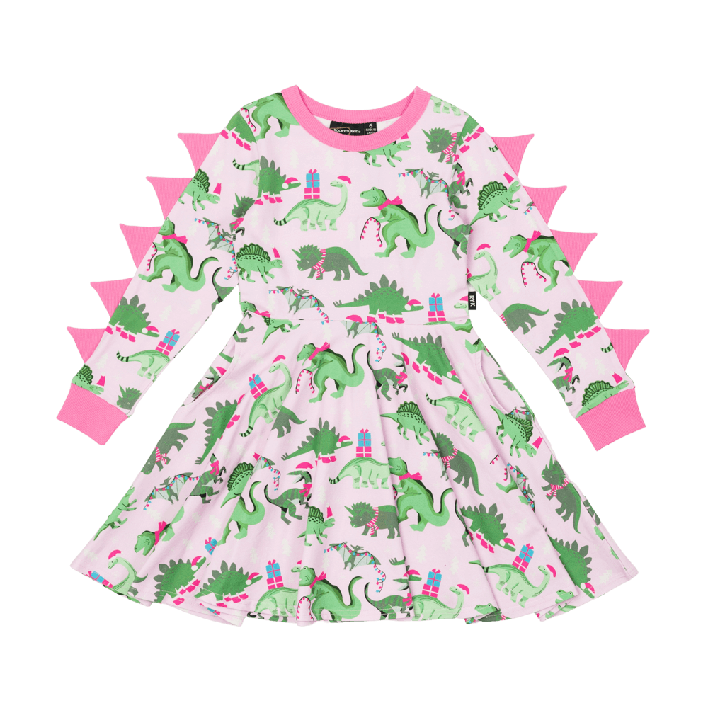 Pink dinosaur outlet dress