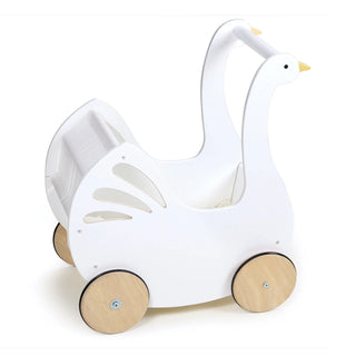 Tender Leaf Toys Sweet Swan Pram, Tender Leaf Toys, cf-type-toys, cf-vendor-tender-leaf-toys, Classic Wooden Toy, Stroller, Swan Pram, Tender Leaf, Tender Leaf Toy, Tender Leaf Toys, Tender L