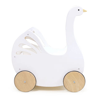 Tender Leaf Toys Sweet Swan Pram, Tender Leaf Toys, cf-type-toys, cf-vendor-tender-leaf-toys, Classic Wooden Toy, Stroller, Swan Pram, Tender Leaf, Tender Leaf Toy, Tender Leaf Toys, Tender L