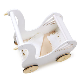 Tender Leaf Toys Sweet Swan Pram, Tender Leaf Toys, cf-type-toys, cf-vendor-tender-leaf-toys, Classic Wooden Toy, Stroller, Swan Pram, Tender Leaf, Tender Leaf Toy, Tender Leaf Toys, Tender L