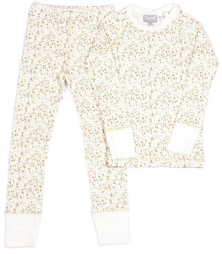 Coccoli Cream with Gold Modal L/S 2pc Pajama Set, Coccoli, CM22, Coccoli, Coccoli Cream with Gold, Coccoli Cream with Gold Modal L/S 2pc Pajama Set, Coccoli Modal, Coccoli Pajama Set, Coccoli