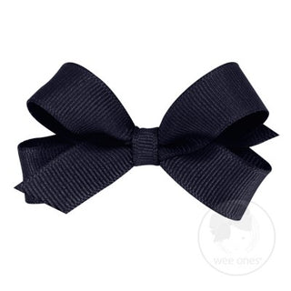 Tiny Overlay Grosgrain Bow on Clippie (30+ Colors), Wee Ones, cf-size-antique-white, cf-size-aqua, cf-size-black, cf-size-blue, cf-size-blue-vapor, cf-size-coral, cf-size-french-blue, cf-size