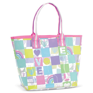 Iscream Talk About Love Clear Tote Bag, Iscream, Bag for Camp, Camp Bag, cf-type-bag, cf-vendor-iscream, Clear Tote Bag, Gift for Camp, Gifts for Girls, Iscream, Iscream Bag, Iscream Clear To