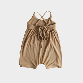 Babysprouts Tie-Back Romper in Camel, Babysprouts, Baby Sprouts, baby sprouts tie back romper, Babysprouts, Babysprouts Camel, Babysprouts Romper, Babysprouts Tie Back Romper, Camel, cf-size-