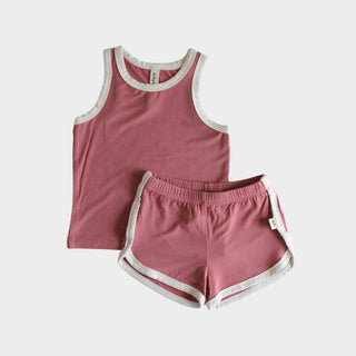 Babysprouts Track Set in Dusty Rose, Babysprouts, 2pc Outfit, Baby Sprouts, Babysprouts, Babysprouts Dusty Rose, Babysprouts Track Set, Dusty Rose, JAN23, Track Set, Baby & Toddler Outfits - 