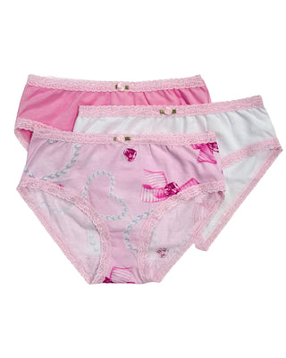 Esme Pearl Heart 3pc Panty Set, Esme, cf-size-large-7-8-years, cf-size-preteen-14-16, cf-type-girls-underwear, cf-vendor-esme, Els PW 8598, esme, Esme Panty Pack, esme Panty Set, girls underw