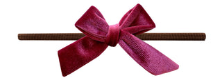 Baby Bling Winterberry / Brown Velvet Bow Skinny Headband, Baby Bling, Baby Baby Bling Headbands, Baby Bling, Baby Bling Brown Band Skinny Headband, Baby Bling Headband, Baby Bling Headbands,