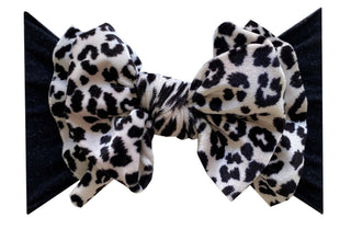 Baby Bling Black & White Leopard Velvet FAB-BOW-LOUS, Baby Bling, Baby Baby Bling Headbands, Baby Bling Black & White Leopard Velvet, Baby Bling Black & White Leopard Velvet FAB-BOW-LOUS, Bab