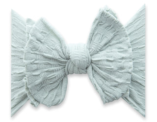 Baby Bling Dove Grey Waffle FAB Headband, Baby Bling, Baby Bling, Baby Bling Bows, Baby Bling Dove Grey, Baby Bling Dove Grey Waffle FAB-BOW-LOUS, Baby bling FAB, Baby Bling FAB-BOW-LOUS, Bab