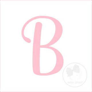 King White w/Light Pink Monogram Hair Bow on Clippie, Wee Ones, Alligator Clip, Alligator Clip Hair Bow, cf-type-hair-bow, cf-vendor-wee-ones, Clippie, Grosgrain, Hair Bow, Initial, Initial H