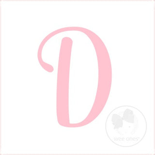 King White w/Light Pink Monogram Hair Bow on Clippie, Wee Ones, Alligator Clip, Alligator Clip Hair Bow, cf-type-hair-bow, cf-vendor-wee-ones, Clippie, Grosgrain, Hair Bow, Initial, Initial H