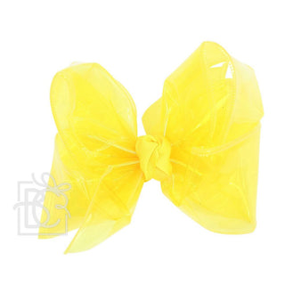 Huge Waterproof Double Knot Hair Bow on Clippie, Beyond Creations, Alligator Clip Hair Bow, Beyond Creations, Bow, cf-size-apple-green, cf-size-aqua, cf-size-aquamarine, cf-size-black, cf-siz