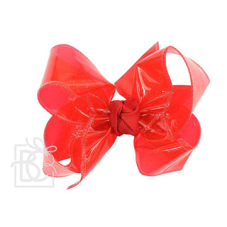 Large Waterproof Double Knot Hair Bow on Clippie, Beyond Creations, Alligator Clip Hair Bow, Beyond Creations, Bow, cf-size-apple-green, cf-size-aqua, cf-size-aquamarine, cf-size-black, cf-si