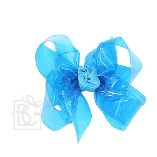 Large Waterproof Double Knot Hair Bow on Clippie, Beyond Creations, Alligator Clip Hair Bow, Beyond Creations, Bow, cf-size-apple-green, cf-size-aqua, cf-size-aquamarine, cf-size-black, cf-si