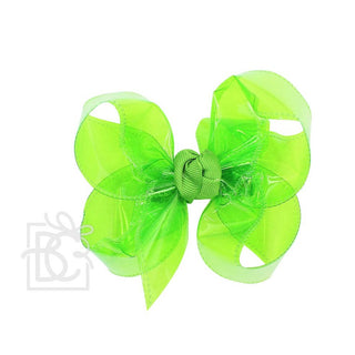 Large Waterproof Double Knot Hair Bow on Clippie, Beyond Creations, Alligator Clip Hair Bow, Beyond Creations, Bow, cf-size-apple-green, cf-size-aqua, cf-size-aquamarine, cf-size-black, cf-si