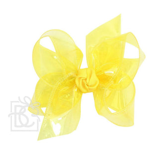 Large Waterproof Double Knot Hair Bow on Clippie, Beyond Creations, Alligator Clip Hair Bow, Beyond Creations, Bow, cf-size-apple-green, cf-size-aqua, cf-size-aquamarine, cf-size-black, cf-si