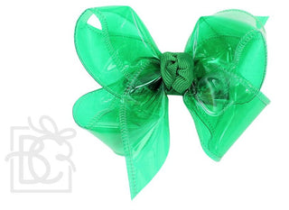 Medium Waterproof Double Knot Hair Bow on Clippie, Beyond Creations, Alligator Clip Hair Bow, Beyond Creations, Bow, cf-size-apple-green, cf-size-aquamarine, cf-size-black, cf-size-emerald, c