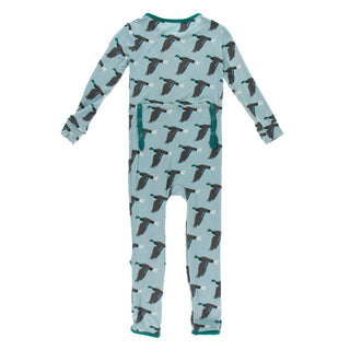 KicKee Pants Jade Mallard Duck Coverall with Zipper, KicKee Pants, Coverall, Coverall with Zipper, Coveralls, Fitted Coverall, KciKee Coverall, KicKee, KicKee Coverall, KicKee Pants, KicKee P