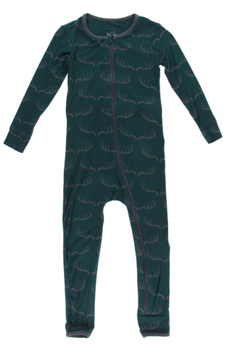 KicKee Pants Pine Deer Rack Coverall with Zipper, KicKee Pants, Coverall, Coverall with Zipper, Coveralls, Fitted Coverall, KciKee Coverall, KicKee, KicKee Coverall, KicKee Pants, KicKee Pant