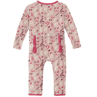 KicKee Pants Peach Blossom Music Class Coverall with Zipper, KicKee Pants, cf-size-18-24-months, cf-type-coverall, cf-vendor-kickee-pants, CM22, Coverall, Coverall with Zipper, Coveralls, Fit