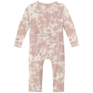 KicKee Pants Baby Rose Tie Dye Coverall with Zipper, KicKee Pants, Aloe Elephants, Baby Rose Tie Dye, cf-size-12-18-months, cf-size-18-24-months, cf-type-coverall, cf-vendor-kickee-pants, Cov