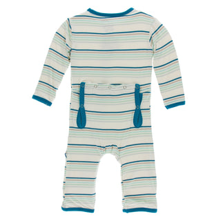 KicKee Pants Culinary Arts Stripe Coverall with Zipper, KicKee Pants, cf-size-3t, cf-type-coverall, cf-vendor-kickee-pants, CM22, Coverall, Coverall with Zipper, Culinary Arts Stripe, KicKee,