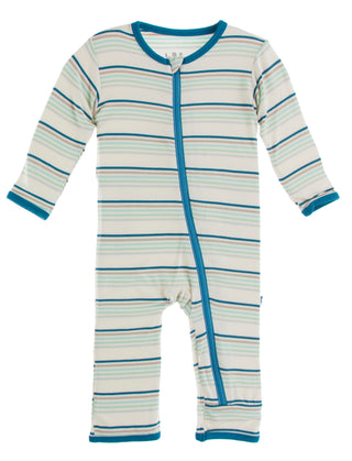 KicKee Pants Culinary Arts Stripe Coverall with Zipper, KicKee Pants, cf-size-3t, cf-type-coverall, cf-vendor-kickee-pants, CM22, Coverall, Coverall with Zipper, Culinary Arts Stripe, KicKee,