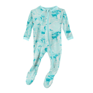 KicKee Pants Water Footie with Zipper, KicKee Pants, cf-size-0-3-months, cf-size-3-6-months, cf-size-6-9-months, cf-type-footie, cf-vendor-kickee-pants, CM22, Footie, Footie with Zipper, KicK