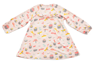 Angel Dear Pink Sushi Bamboo Dress & Legging Set, Angel Dear, angel Dear, Angel dear Footie, Angel Dear Little Deer, Angel Dear Little Deer Ruffle Back Zipper Footie, Angel Dear Pink Sushi, A