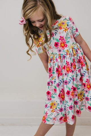 Mila & Rose Life in Full Bloom S/S Pocket Twirl Dress, Mila & Rose, cf-size-2t, cf-type-dress, cf-vendor-mila-&-rose, CM22, Life in Full Bloom, Mila & Rose, Mila & Rose Life in Full Bloom S/S