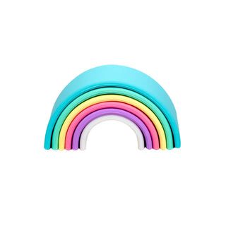 Dena Pastel Rainbow Small Stacking Toy, Dena, Dena, Dena Pastel Rainbow, Dena Pastel Rainbow Small Stacking Toy, Dena Pastel Rainbow Stacking Toy, Dena Teether, Dena Toy, Raibbow Teething Toy