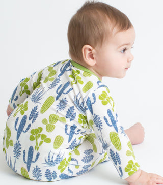 Bestaroo Blue & Green Cactus Coverall, Bestaroo, Baby Shower, Baby Shower Gift, Bestaroo, Bestaroo Cactus, Bestaroo Cactus Coverall, Bestaroo Coverall, Boy Baby Shower Gift, Cactus, CM22, Cov