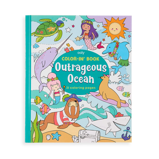 Ooly Color-in' Book: Outrageous Ocean, Ooly, Coloring Book, Ooly, Ooly Color-in' Book: Outrageous Ocean, Stocking Stuffer, Stocking Stuffers, Under the Sea, Coloring Book - Basically Bows & B