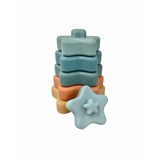 Three Hearts Stella Star Stackers - Dino, Three Hearts, cf-type-toy, cf-vendor-three-hearts, Stacking Toy, Teether, Teething, Teething Toy, Three Hearts, Three Hearts Dino, Three Hearts Moder