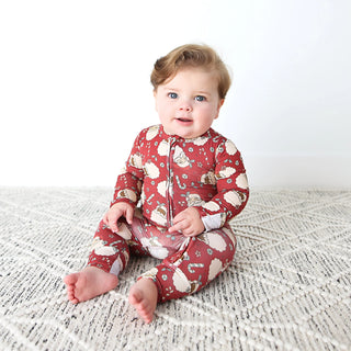 Gigi and Max Kris Zip One Piece, Gigi and Max, All Things Holiday, Bamboo Pajama, cf-size-12m-9-12m, cf-size-3m-0-3m, cf-size-6m-3-6m, cf-size-9m-6-9m, cf-size-newborn, cf-type-pajamas, cf-ve