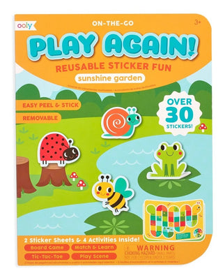 Ooly Play Again Mini On-The-Go Activity Kit - Sunshine Garden, Ooly, Activity Book, EB Boy, EB Boys, EB Girls, Ooly, Ooly Play Again Mini On-The-Go Activity Kit, Ooly Play Again Mini On-The-G