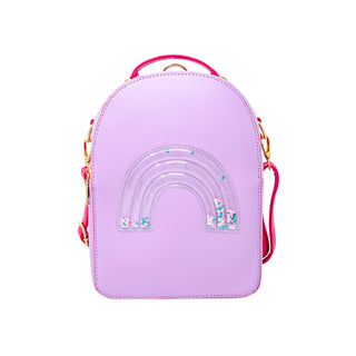 Zomi Gems Confetti Glitter Backpack - Purple Rainbow, Zomi Gems, Backpack, Backpacks, Black, Handbag, Purple Rainbow, Purse, Tiny Treats, Zomi Gems, Zomi Gems Confetti Glitter Backpack, Zomi 