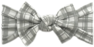 Baby Bling Grey Plaid Printed Knot Headband, Baby Bling, Baby Bling, Baby Bling Bows, Baby Bling Check Headband, Baby Bling Knot, Baby Bling Knot Headband, Baby Bling Plaid, Baby Bling Printe