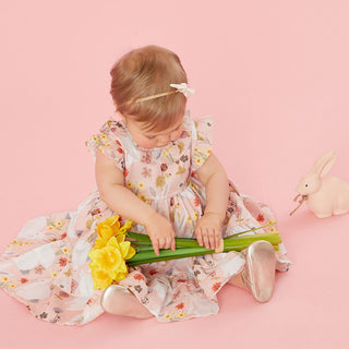 Pink Chicken Baby Girls Judith Dress Set - Rabbit Garden, Pink Chicken, bubble romper, cf-size-12-18-months, cf-type-dress, cf-vendor-pink-chicken, Easter, Easter / Spring Dresses, Easter Dre