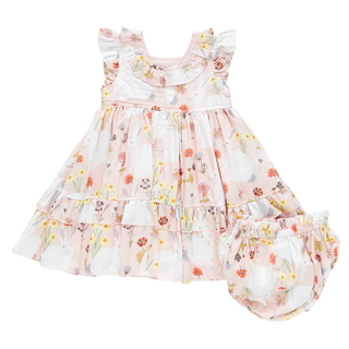 Pink Chicken Baby Girls Judith Dress Set - Rabbit Garden, Pink Chicken, bubble romper, cf-size-12-18-months, cf-type-dress, cf-vendor-pink-chicken, Easter, Easter / Spring Dresses, Easter Dre