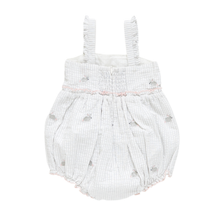 Pink Chicken Baby Girls Sierra Bubble - Bunny Embroidery, Pink Chicken, Baby Girls Sierra Bubble, Bubble, bubble romper, Bunny Embroidery, cf-size-0-3-months, cf-type-dress, cf-vendor-pink-ch