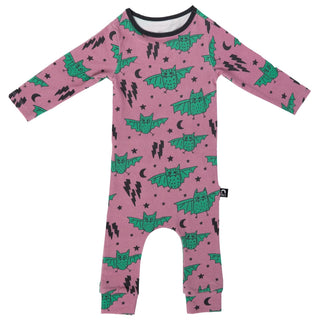 RAGS L/S Infant Rag Romper - Bats, RAGS, Bats, cf-size-0-3-months, cf-type-romper, cf-vendor-rags, CM22, Halloween, Halloween Rags, JAN23, RAGS, Rags Bats, Rags Fall 2022, Rags Halloween, RAG