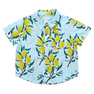 Blue Rooster Boys Jack Shirt - Lemon Branch, Pink Chicken, Blue Rooster, cf-size-8y, cf-type-swimsuit, cf-vendor-pink-chicken, Lemon Branch, Pink Chicken, Pink Chicken Boys Jack Shirt, Pink C